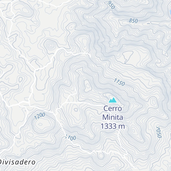 Map of Cerro La Minita