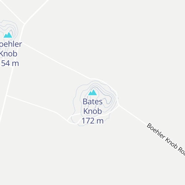 Map of Bates Knob