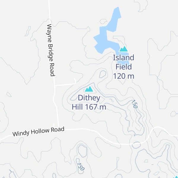 Map of Dithey Hill