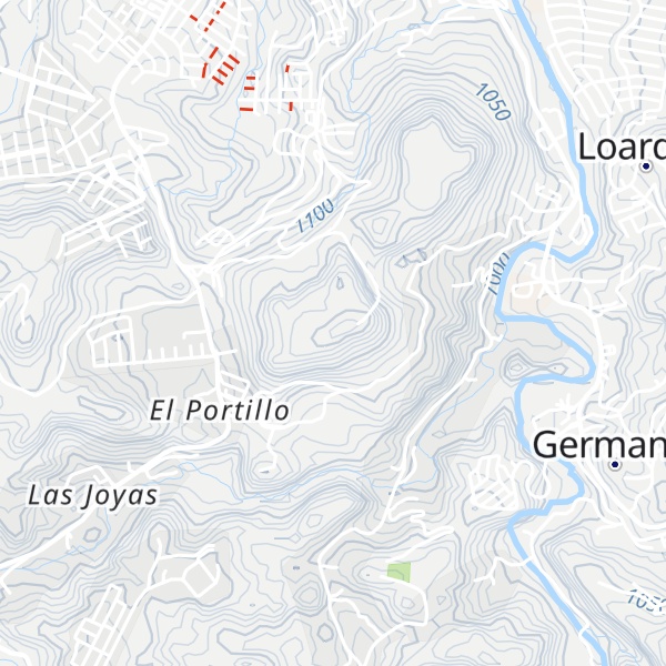 Map of Cerro El Molino