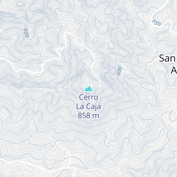 Map of Cerro La Caja