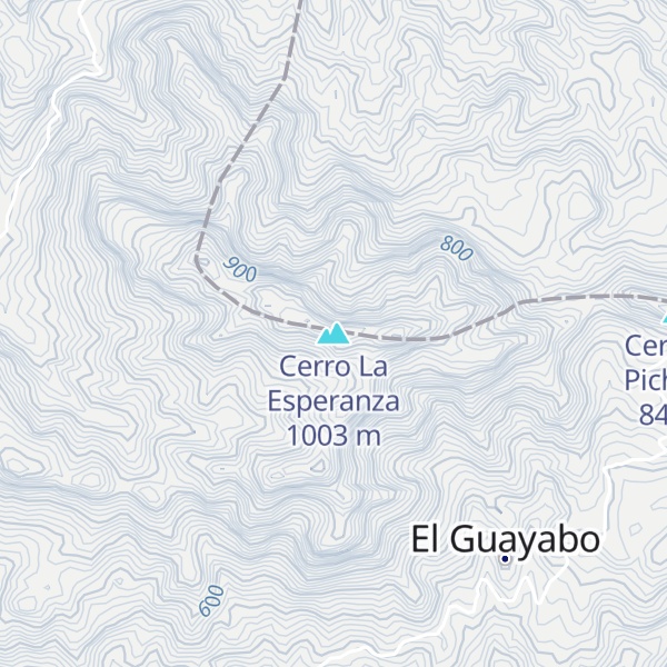 Map of Cerro La Esperanza