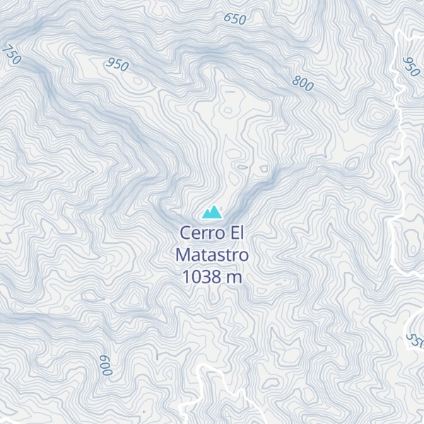 Map of Cerro El Matastro