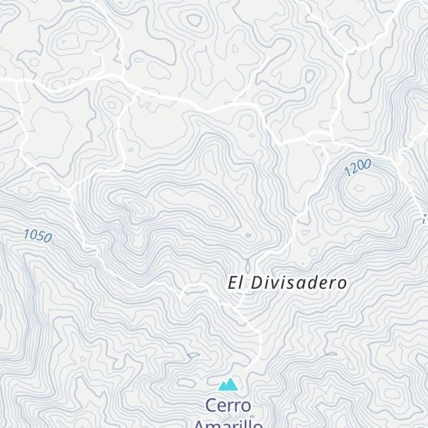 Map of Cerro El Cañon