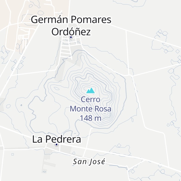Map of Cerro Monte Rosa