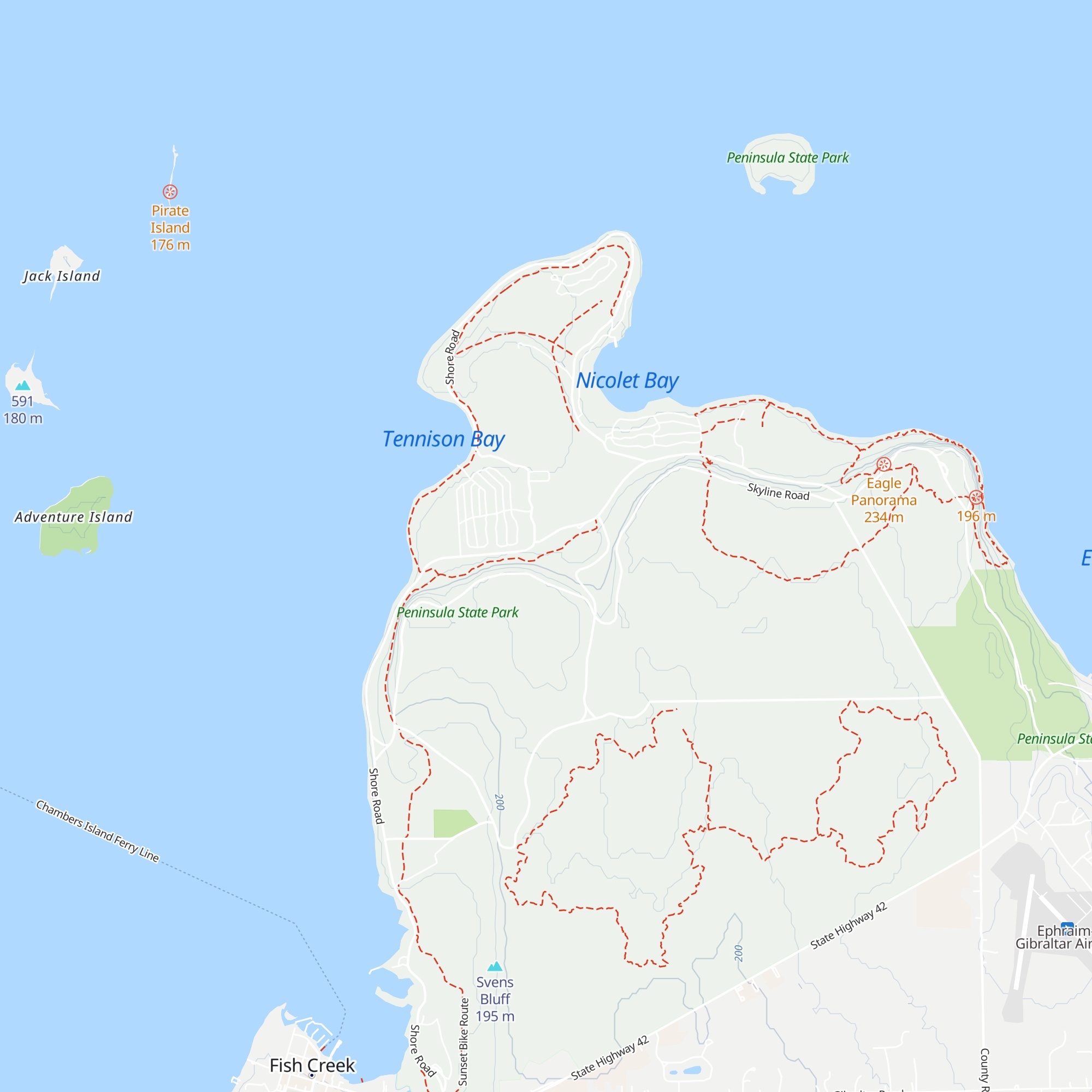Nature Center map
