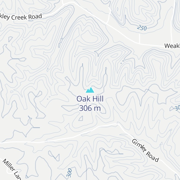Map of Oak Hill