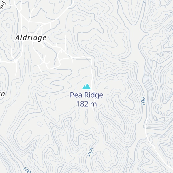 Map of Pea Ridge