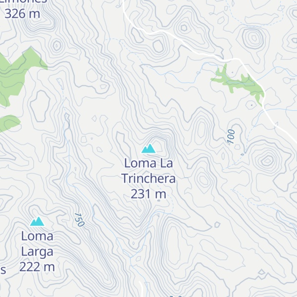 Map of Loma La Trinchera