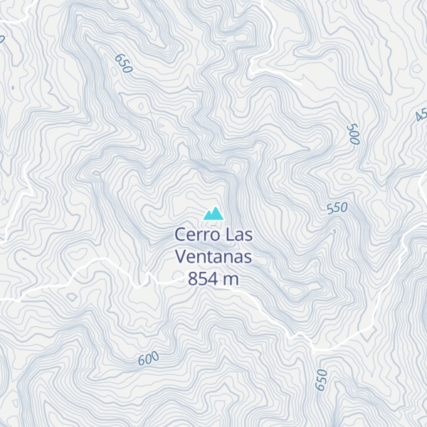 Map of Cerro Las Ventanas