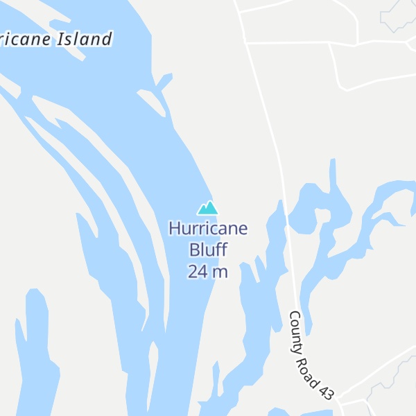 Map of Hurricane Bluff