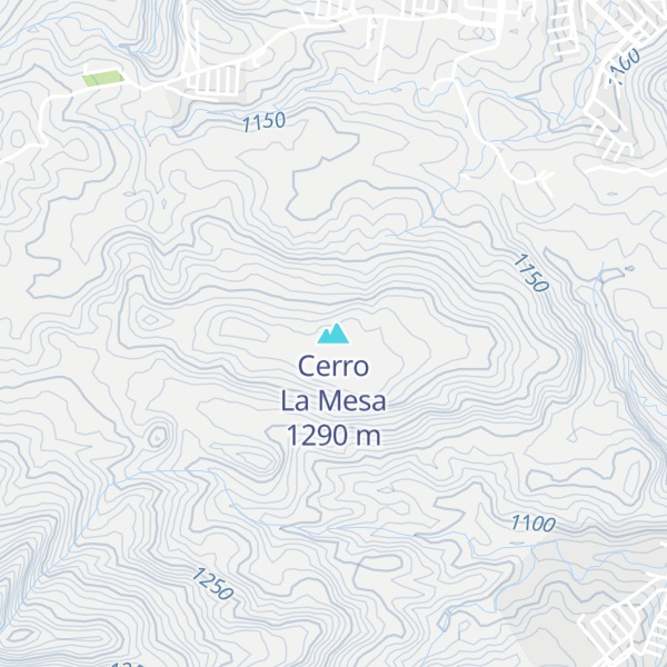 Map of Cerro La Mesa