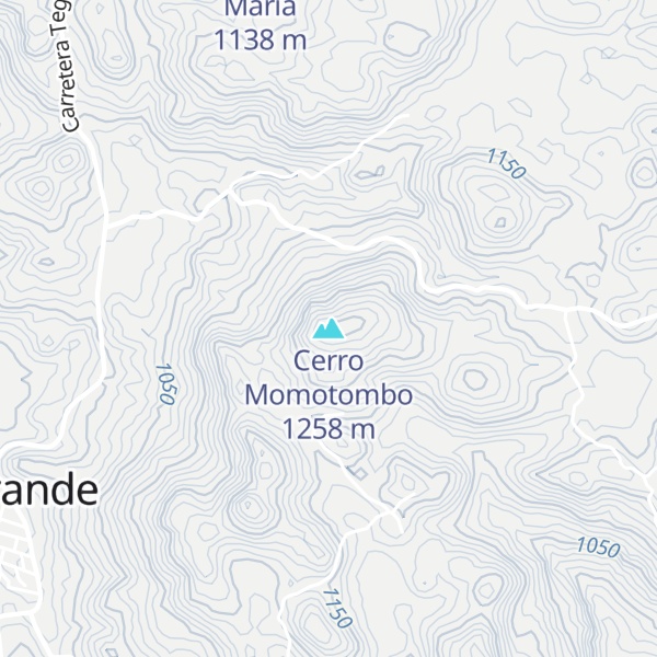 Map of Cerro Momotombo