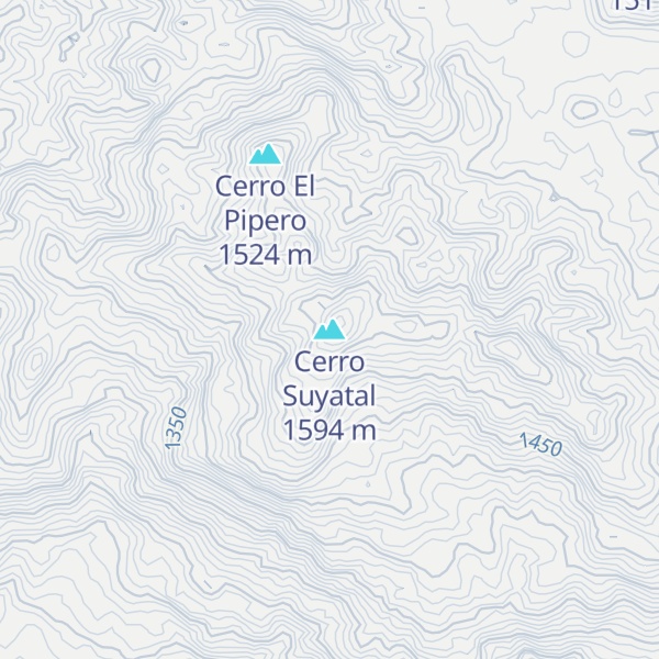 Map of Cerro Suyatal