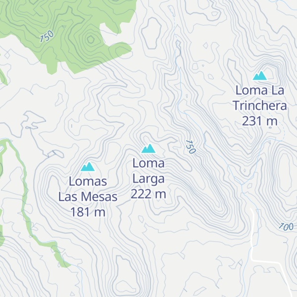 Map of Loma Larga