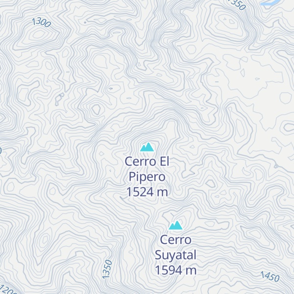 Map of Cerro El Pipero