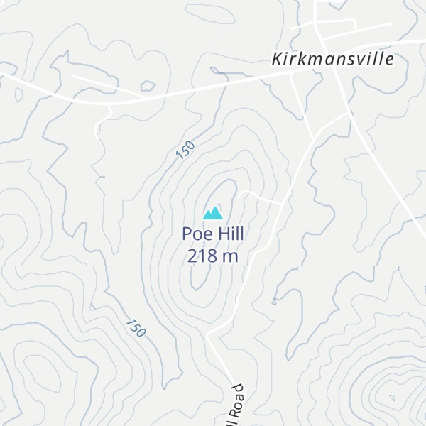 Map of Poe Hill