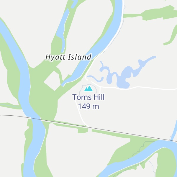Map of Toms Hill