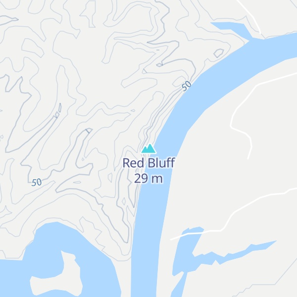 Map of Red Bluff
