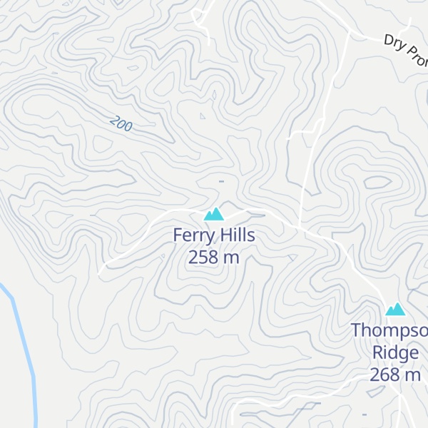 Map of Ferry Hills