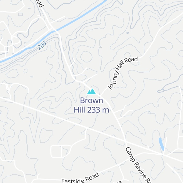 Map of Brown Hill