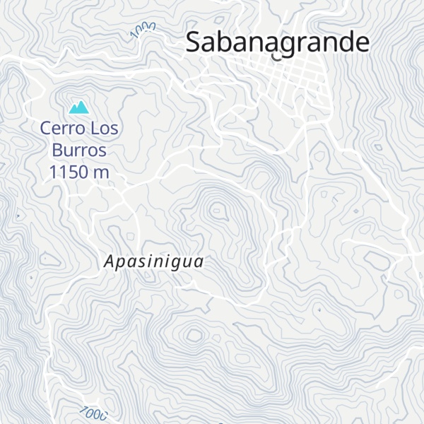 Map of Cerro La Cureña