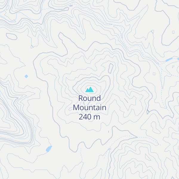Map of Round Mountain