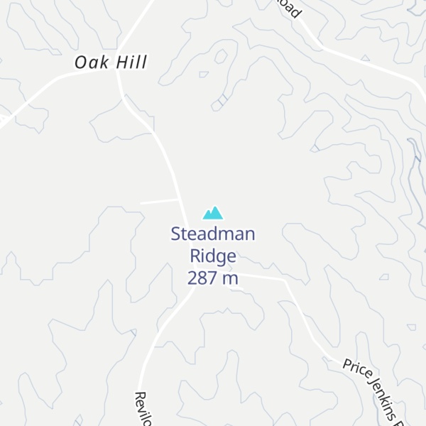 Map of Steadman Ridge