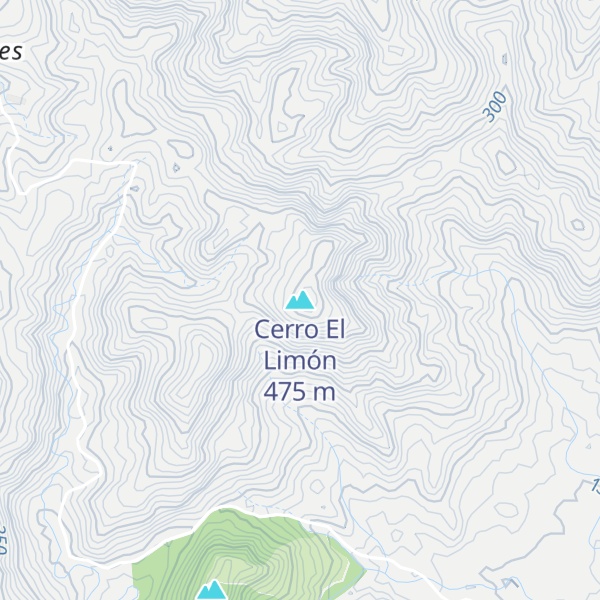 Map of Cerro El Limón