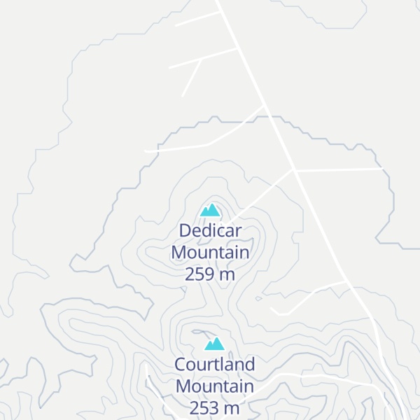 Map of Dedicar Mountain