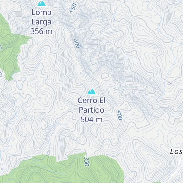 Map of Cerro El Partido