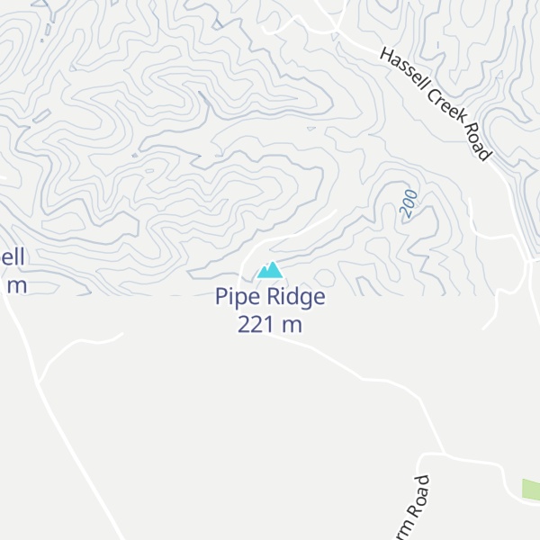 Map of Pipe Ridge