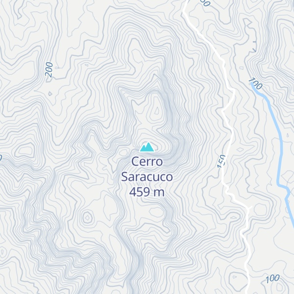 Map of Cerro Saracuco