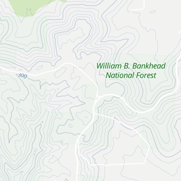 Map of Cheatham Knob
