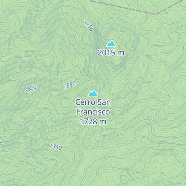 Map of Cerro San Francisco