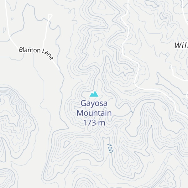 Map of Gayosa Mountain