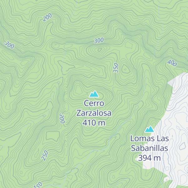 Map of Cerro Zarzalosa