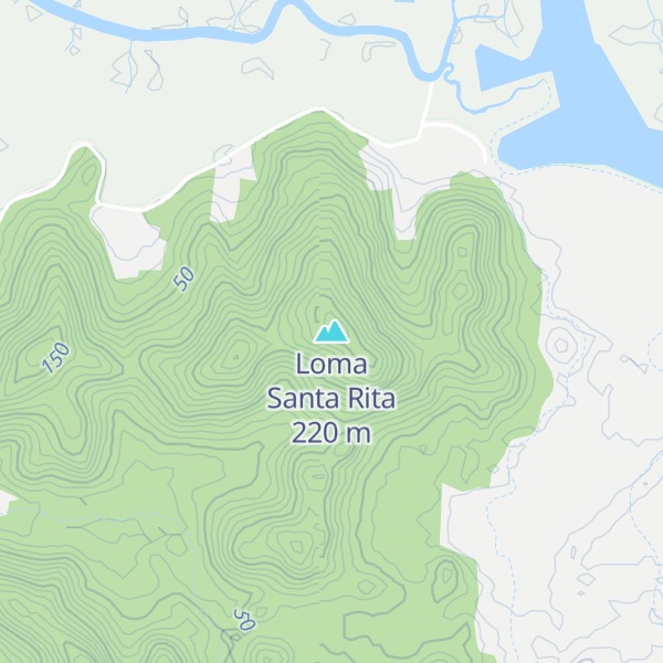 Map of Loma Santa Rita