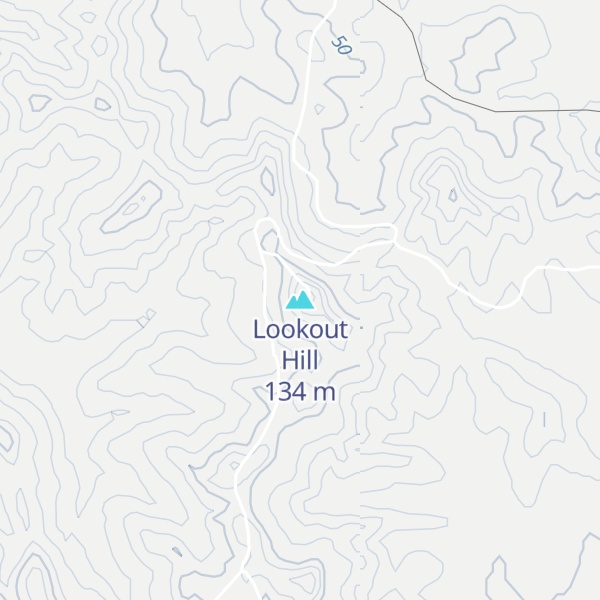 Map of Lookout Hill