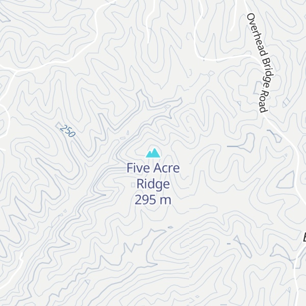 Map of Five Acre Ridge