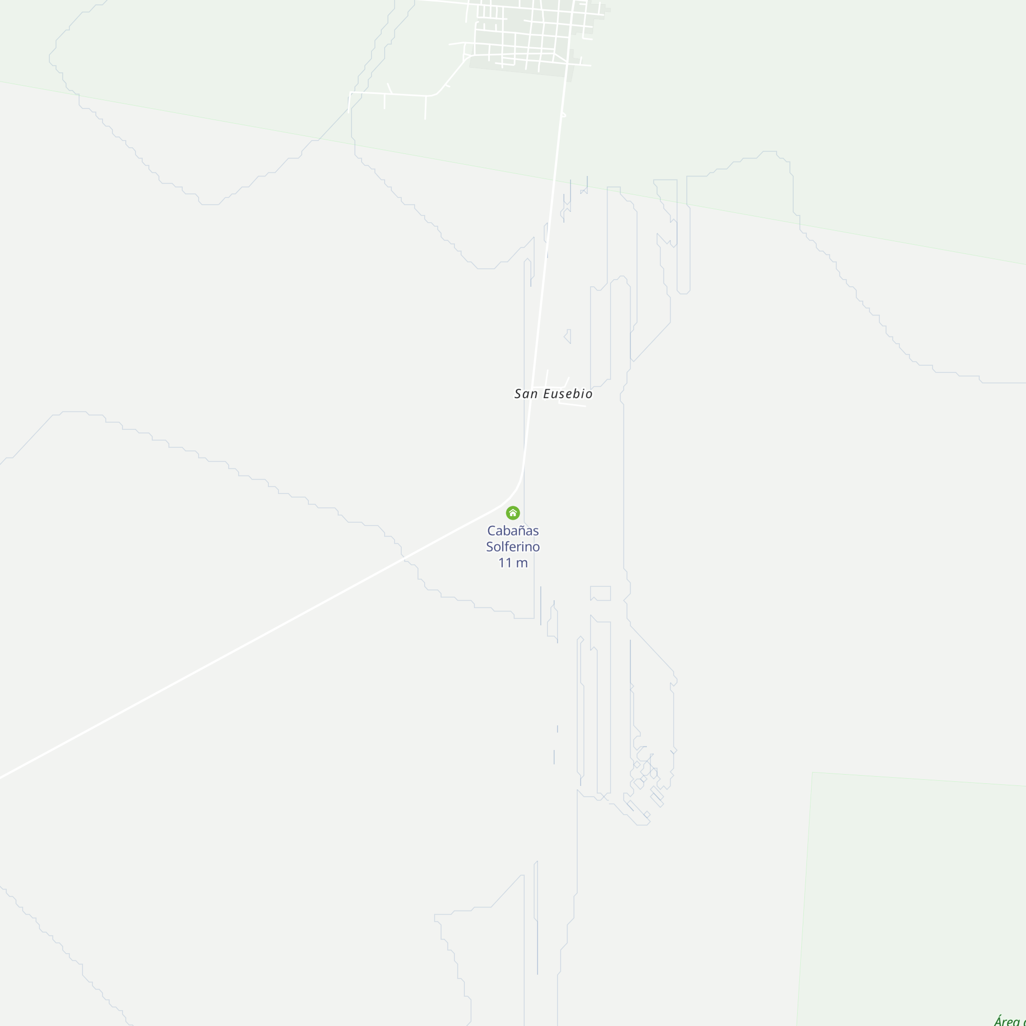 Cabañas Solferino map