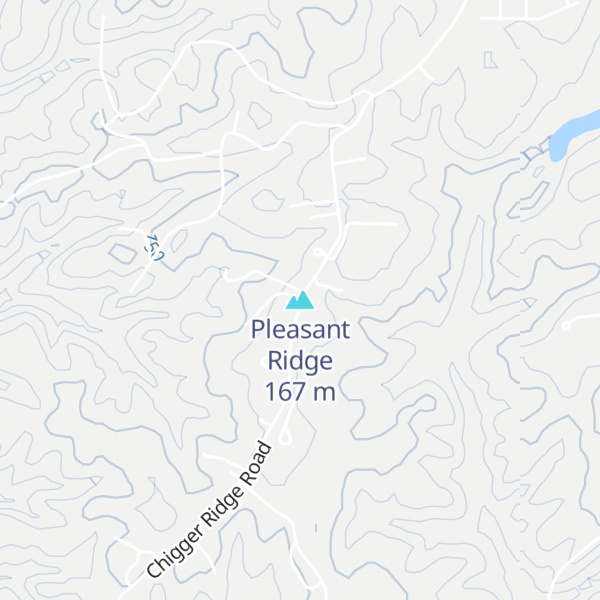 Map of Pleasant Ridge