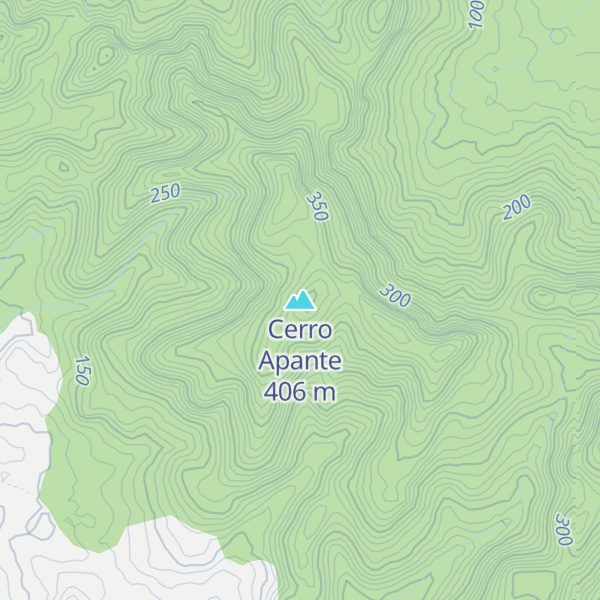 Map of Cerro Apante