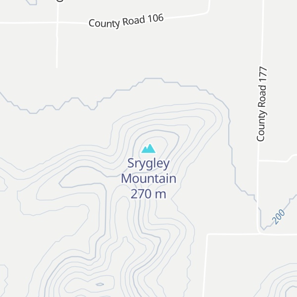 Map of Srygley Mountain