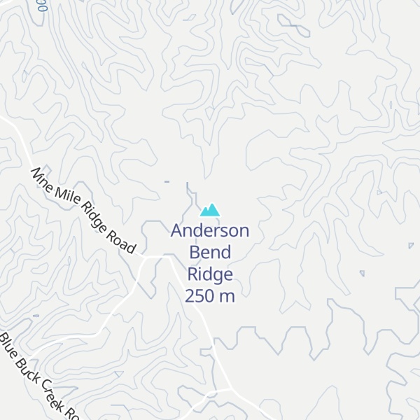 Map of Anderson Bend Ridge