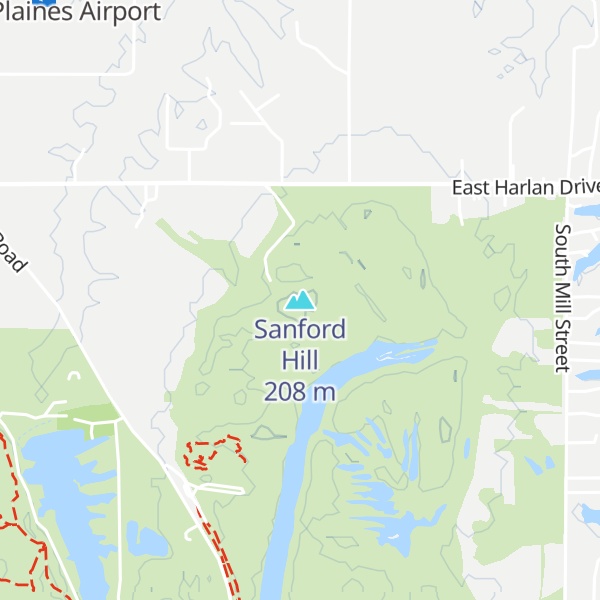Map of Sanford Hill