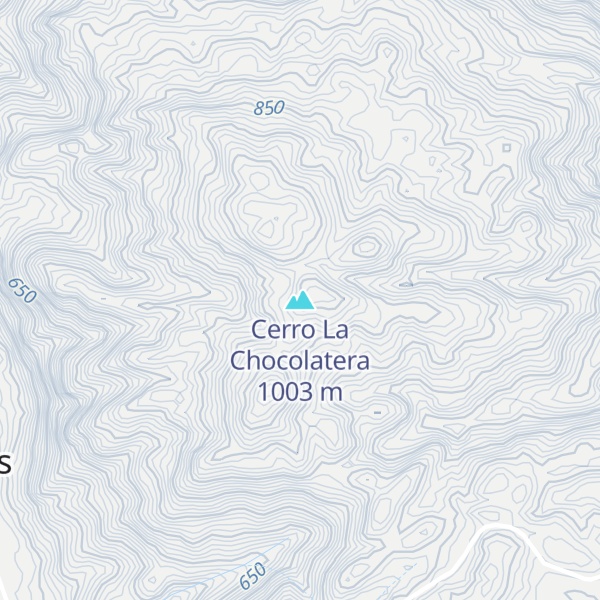 Map of Cerro La Chocolatera