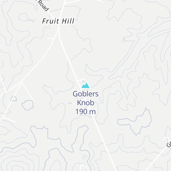Map of Goblers Knob