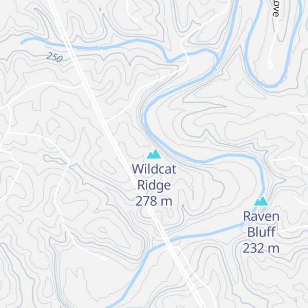 Map of Wildcat Ridge