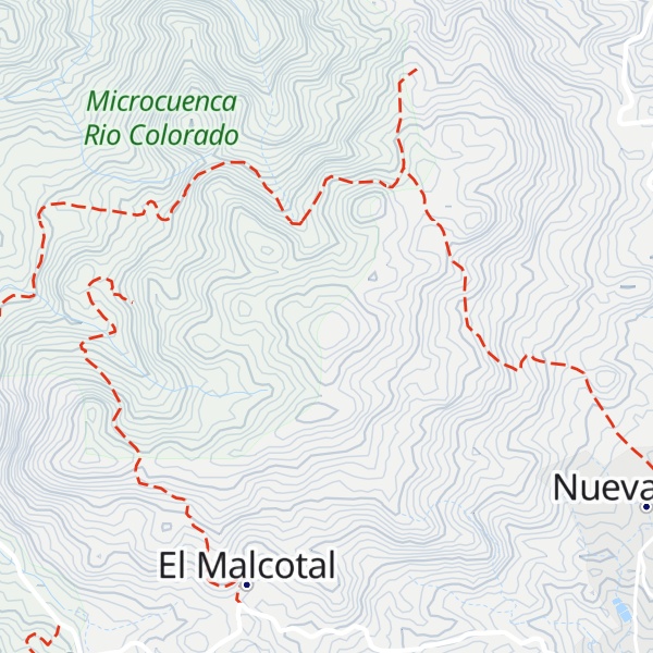Map of Cerro El Peñon